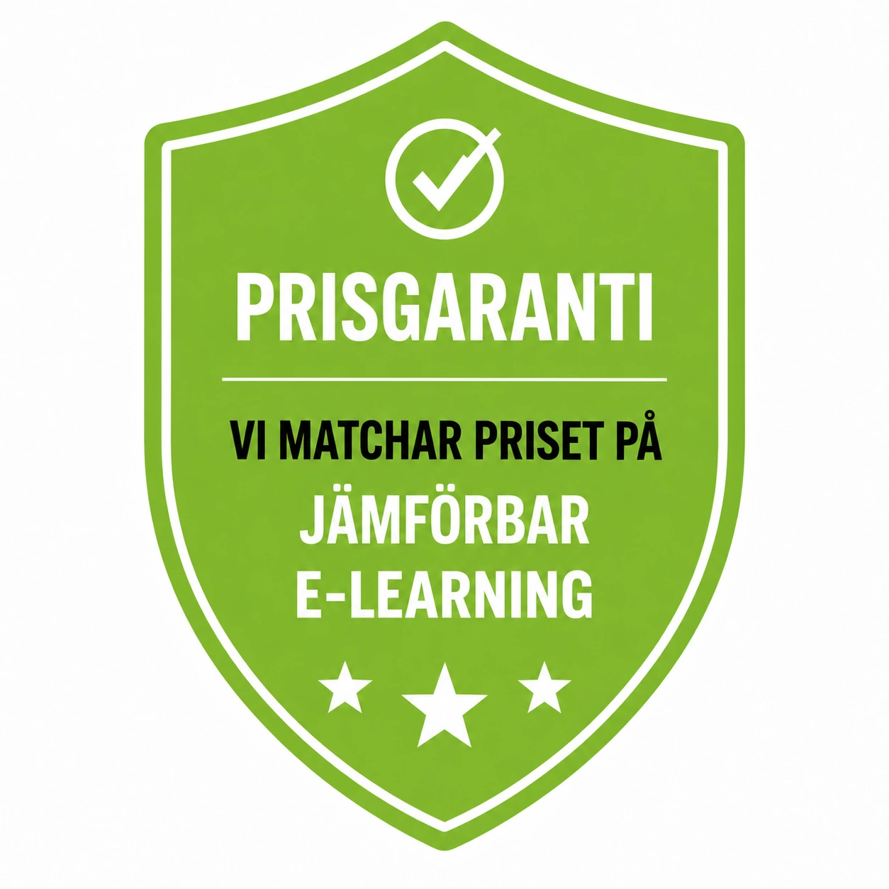 Prisgaranti – vi matchar priset på jämförbar e-learning